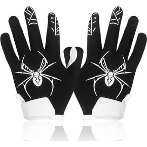 Youth Football Gloves, Sports Kids Football Receiver Gloves, Youth Silicone Grip Football Gloves with Super Stick