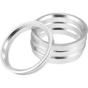 X AUTOHAUX 4pcs OD 66.45mm to ID 57.1mm Aluminum Alloy Car Hub Centric Rings Wheel Bore Center Spacer