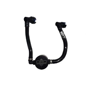 J&L Oil Separator Co. Oil Separator 3.0 Compatible with 2018-2023 Mustang GT; 2019 Bullitt Passenger Side (Black)