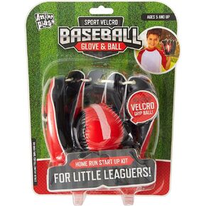 Sport Velcro Baseball Glove & Ball - Kid's Velcro Practice Baseball Play Set Boys Girls - Velcro Baseball Glove Ball Kit for Practice - Help Little Leaguers Perfect Their Home Run Skills