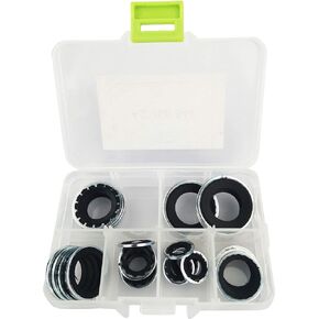 AC Compressor Seals 30PCS A/C Gasket Assortment Air Conditioning Compressor Port Seal Washer Kit