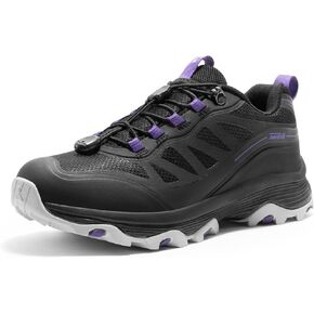 NORTIV 8 Women's Waterproof Hiking Shoes Quick Laces Outdoors Walking Trekking Camping Tennis Sneakers