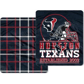 Northwest The Company NFL Houston Texans Homefield Raschel Throw Blanket, 60" x 70", Team Colors