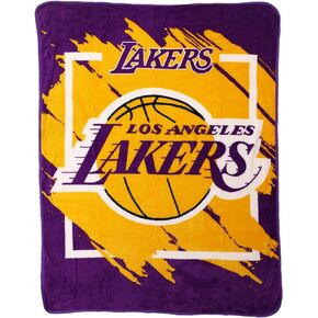 بطانية Northwest NBA Los Angeles Lakers Micro Raschel، مقاس 46 بوصة × 60 بوصة، الأبعاد