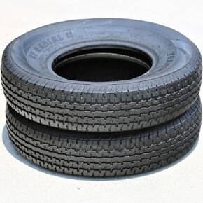 Set of 2 (TWO) Transeagle ST Radial II Premium Trailer Radial Tires-ST215/75R14 215/75/14 215/75-14 108/103L Load Range D LRD 8-Ply BSW Black Side Wall