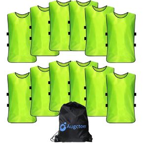 سترات Augctoer Pinnies Scrimmage للأطفال والأطفال والشباب والكبار (عبوة من 12 قطعة) بيني لكرة القدم وفريق كرة السلة in Kuwait