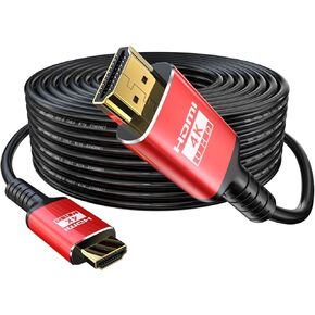 كابل HDMI بطول 15 قدم - 4K HDMI في الحائط يدعم تصنيف CL3 (4K60 هرتز 18 جيجابت في الثانية 4:4:4 RGB HDR HDCP2.2) وجميع أجهزة HDMI مثل شاشة الألعاب، وPS5، وXbox، وSwitch.