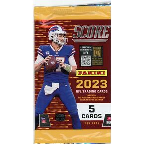 2023 Panini Score Football Gravity Pack 5 Cards Per Pack