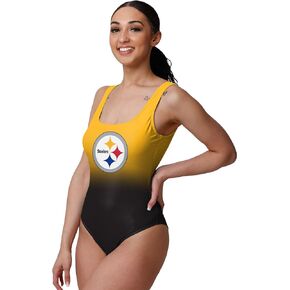 FOCO Women's NFL Team Logo Beach Day One Piece Bathing Swim Suit