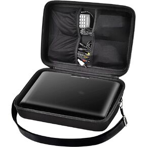 حافظة متوافقة مع مشغل DVD المحمول DBPOWER مقاس 11.5 بوصة و12 بوصة للسيارة، وحقيبة تخزين حامل مع حزام وجيب شبكي للبطارية، وشاحن السيارة، ومحول الطاقة وجهاز التحكم عن بعد (الجراب فقط) in Kuwait