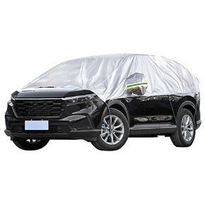 Car Windshield Snow Cover, Half Car Cover Top Waterproof All Weather, Winter car Cover Windproof Dustproof UV Resistant Snowproof Car Body Covers, Protects Your Windshield and Roof (SUV)