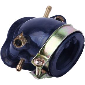 Glixal ATMT1-080-1 157QMJ 152QMI Carburetor Intake Manifold Pipe for GY6 125cc 150cc Engine Scooter Moped ATV Go Kart (Dual Vaccuum Port)