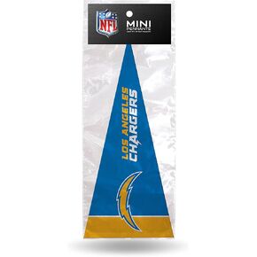 Rico Industries NFL Los Angeles Chargers 8-Piece 4-Inch by 9-Inch Classic Mini Pennant Décor Set