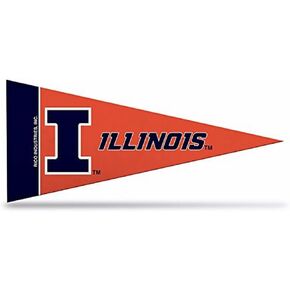 Rico Industries NCAA Illinois Fighting Illini مقاس 10.16 سم × 22.86 سم ديكور كلاسيكي صغير in Saudi Arabia