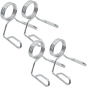 Barbell Spring Collar Weightlifting Accessory Olympic 2" Weight Bar Clips 2-Inch Fast Lock Grip for Dumbbells Squats Bench Press Sold in Pairs in Kuwait