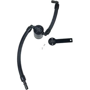 J&L Oil Separator Co. 3.0 Oil Separator Compatible with 2019-2024 Ram 1500 5.7L Passenger Side (Black)
