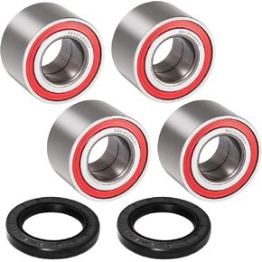 (4pcs) Heavy Duty Wheel Bearings for Can-Am Defender/Commander/Maverick/Outlander/Renegade Replaces # 293350040, 705400088, 293350118, Front Wheel Shaft Seal (2 Pcs) #293250246