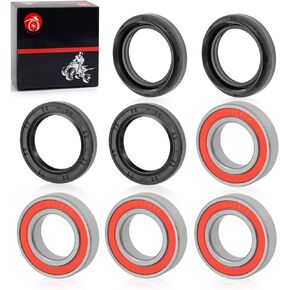 Front Wheel Bearing Seal Kits for Yamaha Wolverine Big Bear Grizzly Kodiak 350 400 450 Rhino 450 660 700
