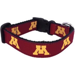 NCAA Minnesota Golden Gophers Dog Collar, Team Color, Medium
