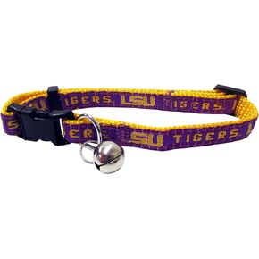 Pets First Collegiate Pet Accessories, Cat Collar, LSU Tigers, One Size