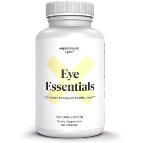 Supplement Spot Eye Essentials Eye Supplements for Adults – Eye Vitamins & Multi Minerals Supplement w/Vitamin A, Bilberry Extract, Zinc & Antioxidants for Eye Health – Eye Care Products (60 Caps.)