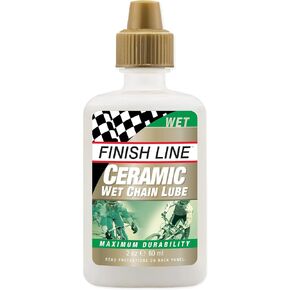 Finish Line Ceramic WET Bicycle Chain Lube, 4-Ounce Drip Squeeze Bottle