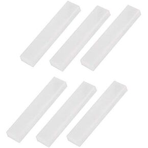 Bone Guitar Nut Guitar Bridge Saddle Blank Carved Cattle Bone Nut Replacement for Acoustic Classic Guitars 1/6/10 PCS(6pcs)