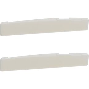 Create idea 2pcs White Guitar String Beef Bone Pillow Compensated Saddle Bone Bridge for Classical Folk Guitar Acoustic Guitar 76x3x13mm