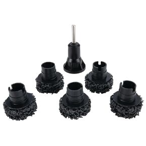 Performance Tool W80105 Wheel Hub Resurfacing Kit - Quick Rust Removal for Lug Studs and Rotors, Fits Power Drill, Includes Holder and 5 Pads