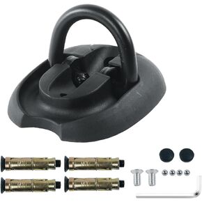 Security Ground Anchor, JYEASTZ Floor or Wall Anchor for Motorcycle Security, Heavy Duty Steel Anti-Theft Ground Anchor Lock, Permanently Locks in Place for Securing Motorcycle, Bicycle