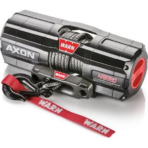 WARN 101240 AXON 45-RC Powersports Winch With Spydura Synthetic Rope and HUB Wireless Receiver: 1/4" Diameter x 27' Length, 2.25 Ton (4,500 lb) Pulling Capacity