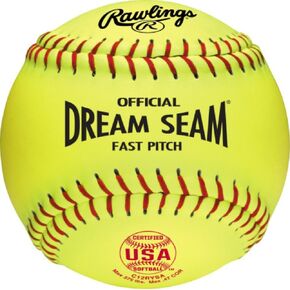 Rawlings | Official DREAM SEAM Fastpitch Softballs | 12" ASA NFHS | C12RYSA | 12 Count
