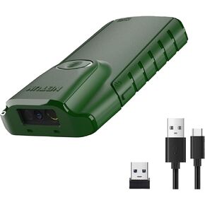 NETUM Bluetooth 2D Barcode Scanner, 3-in-1 Small Portable QR Bar Code Reader Automatic Wireless Gun Scan Back Clip Work with Tablet iOS Android Windows MacOS for Warehouse Inventory POS (2D - E800)