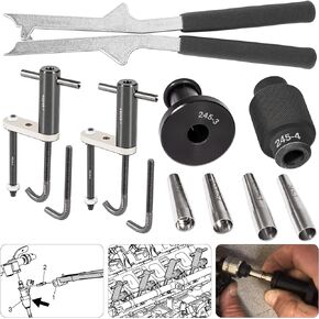 6706 Fuel Injector Rail Assembly Remover & GM245 Fuel Injector Seals Tools & 6708 Injector Retaining Clip Installer & Remover Perfectly Fits for GM Engines