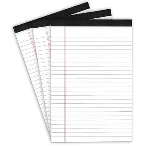 MuiAng Notepad مقاس 3 × 5 بوصات، وسادة كتابة بقياسات جامعية صغيرة الحجم مع 30 ورقة، ورق مبطن للقيام بقائمة المفكرة والتخطيط اليومي والعمل وتدوين الملاحظات والتذكير (30 حزمة)