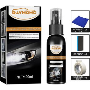 مجموعة ترميم المصابيح الأمامية من RAYHONG، مجموعة منظف ومرمم المصابيح الأمامية للسيارة، منظف عدسات المصابيح الأمامية، مرمم منظف المصابيح الأمامية، والأضواء الغائمة البولندية، المصابيح الخلفية، أضواء الضباب، الأضواء الاتجاهية in Kuwait