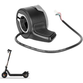Scooter Throttle, Accelerator for NIU KQi2/KQi2 Pro/KQi3/KQi3 Pro Electric Scooter - Speed Control Thumb Throttle Replacement with Waterproof Plug