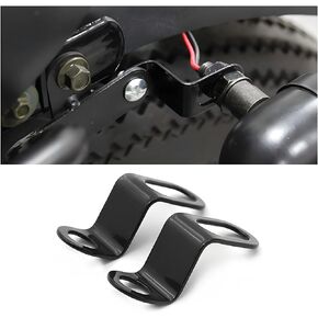 AUCELI Rear Turn Signals Brackets, 2PCS Motorcycle Rear Indicator Light Relocation Holder, Universal L Shape 12mm Hole Shock Brackets Motorbike Rear Turn Signal Lamp Mounting Holder