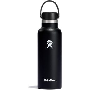 Hydro Flask Stainless Steel Standard Mouth Water Bottle with Flex Cap and Double-Wall Vacuum Insulation
