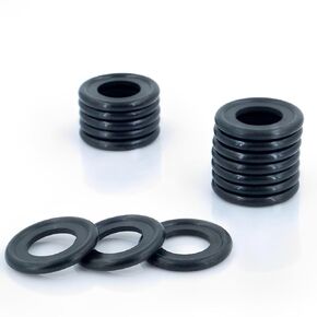 15 PCS Rubber Drain Plug Gasket, Fits M12 (20Mm Od) Oil Drain Plug Washer, Drain Plug Seal Gasket Compatible with Select Models, Sealing Ring by KeeRoarin