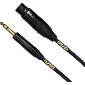 Mogami GOLD TRS-XLRF-03 Balanced Audio Adapter Cable, XLR-Female to 1/4" TRS Male Plug, Gold Contacts, Straight Connectors, 3 Foot