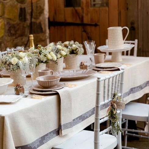 Euro Ceramica Chloe Collection Elegant 7.5" Decorative Ceramic Pitcher, 2LT, Floral Design, Beige in Kuwait