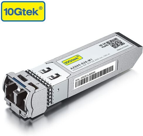 10Gtek QSFP28 100GBASE-SR4 جهاز الإرسال والاستقبال، 100G MPO وحدة الألياف الضوئية متعددة الأوضاع لـ Cisco QSFP-100G-SR4-S، 850 نانومتر، DDM، 100 متر in Kuwait