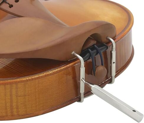 Fengxiaomin الكمان الذقن بقية رمح الكمان الصغير بقية الذقن رمح الكمان حزام الذقن وجع الكمان صيانة الملحقات يمكن تقديمها كهدية لمحبي الكمان أو الأصدقاء (الفضة) 1PCS in Kuwait