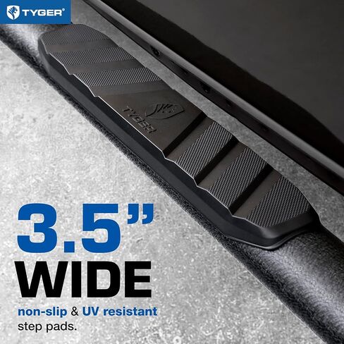 لوحات تشغيل Tyger Auto مقاس 3.5 بوصة متوافقة مع Nissan Frontier 2005-2024 | كابينة الطاقم | TG-SS2N35208 | قضبان Nerf للسكك الحديدية الجانبية in Kuwait