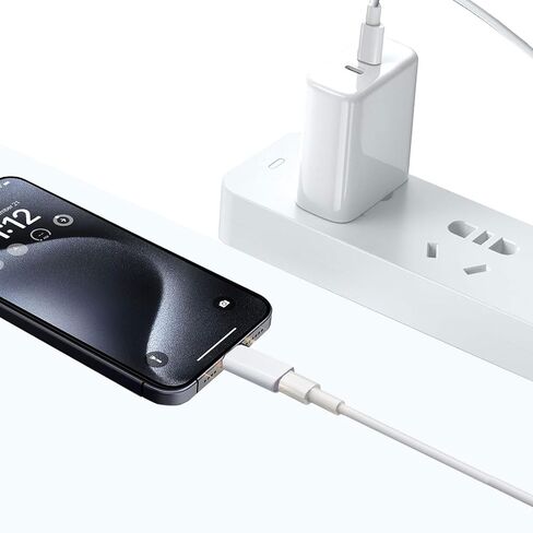 Fidioto for Lightning Female to USB C Male Adapter, for Lighting to USB C Adapter Charging for iPhone 15/15 Pro/15 Pro Max/15 Plus,iPad Air, Samsung, Support Data Transfer and Charging(2Pack) in Saudi Arabia