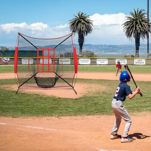 3 عبوات من هدف منطقة الضربة القابلة للتعديل لشبكة البيسبول اللينة، 9 جيوب لرمي الهدف التدريب على الدقة من أجل ضرب الضرب، مناسبة لشبكات 6 × 6 أو 7 × 7 أو 8 × 8 قدم in Kuwait