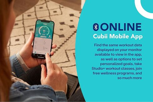 مجموعة آلة التمارين الرياضية Cubii JR1+ تحت المكتب مع حصيرة غير قابلة للانزلاق - مستويات مقاومة مدمجة وهادئة وقابلة للتعديل، محمولة، متصلة بالبلوتوث للبالغين وكبار السن in Kuwait