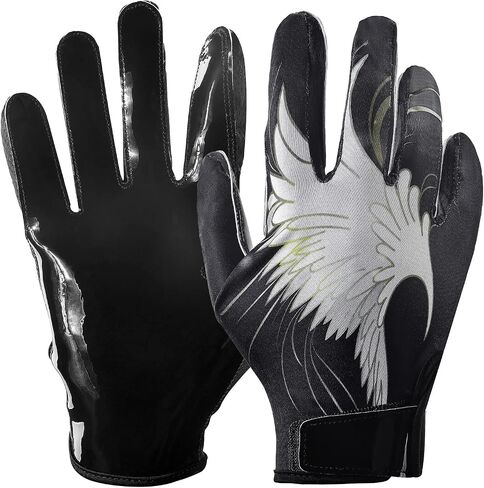 iGym Football Gloves - Tacky Grip Skin Tight Adult Football Gloves - Enhanced Performance Football Gloves for Men Adult Youth in Saudi Arabia