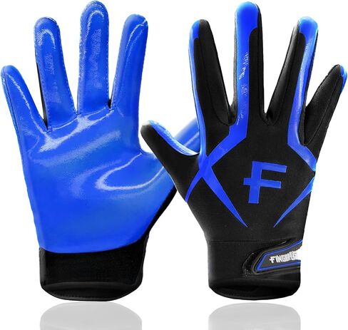 FINGER TEN Football Receiver Gloves Youth Receiving Gloves Pro 3.0 Durable Breathable Flexible in USA Pink White Red Black Blue Small Large Medium X-Large in Kuwait